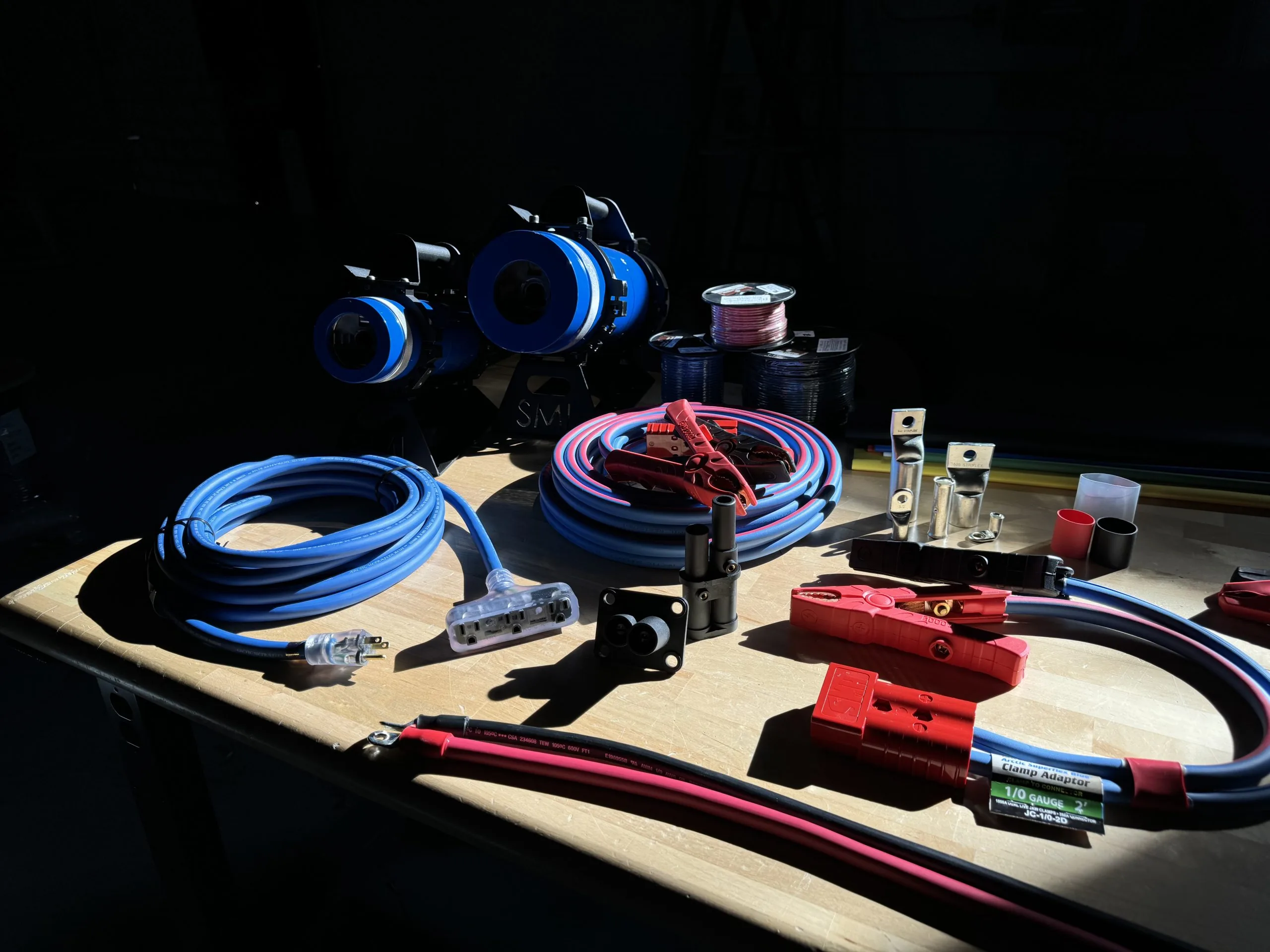 Polar Wire products showcased on a table