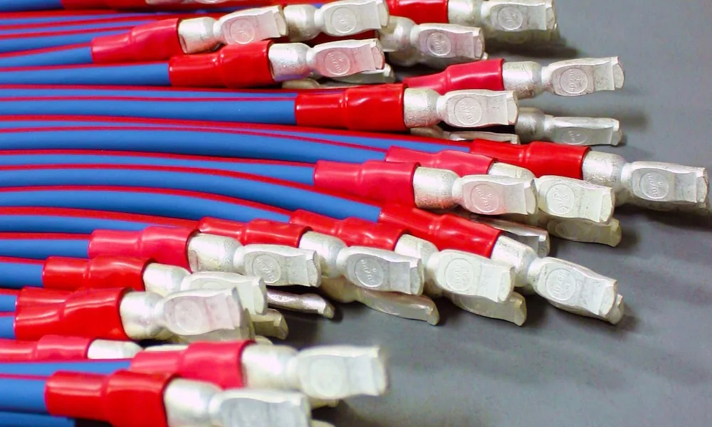 Jumper cable progress tips for a harness connector