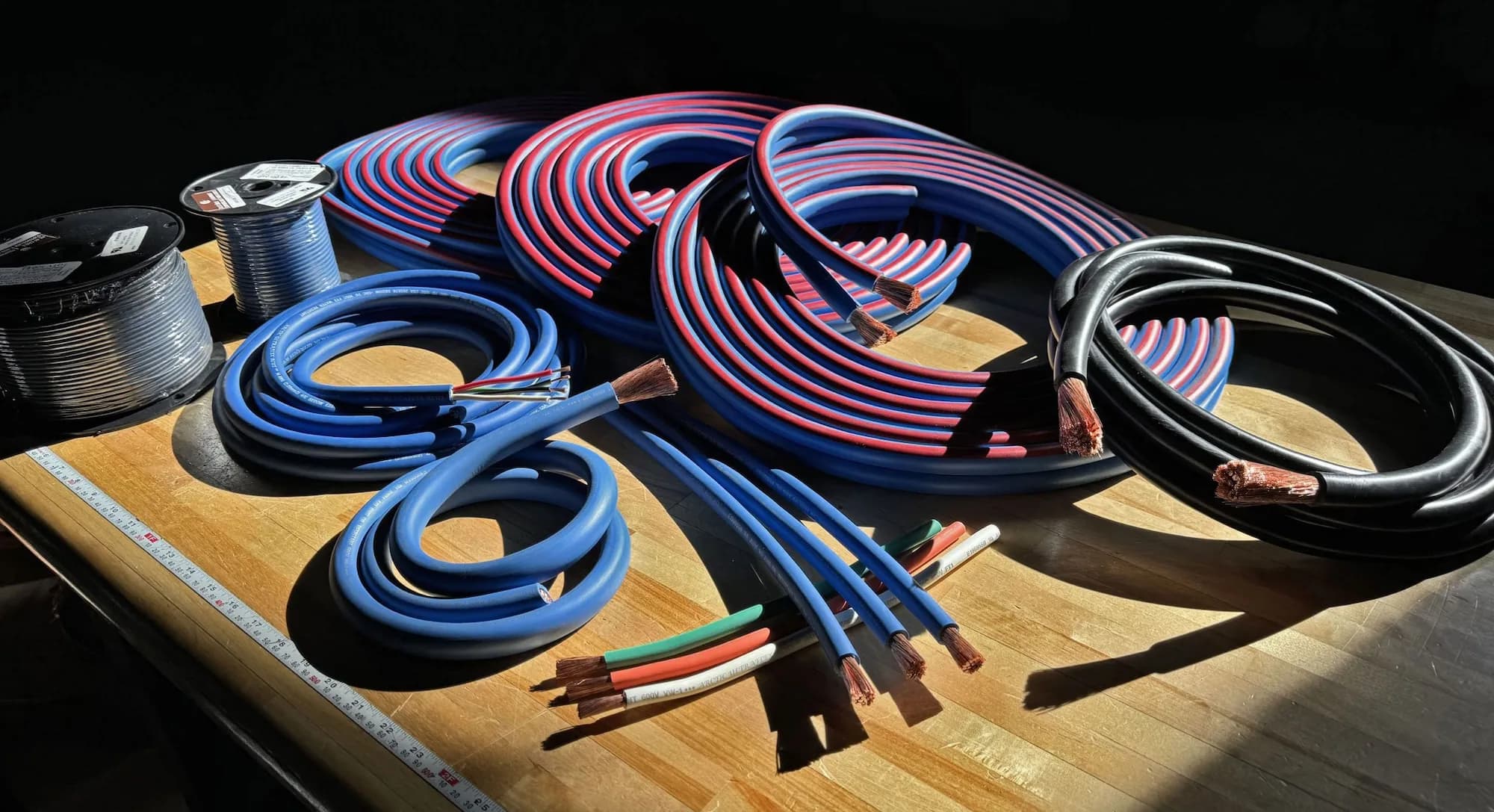 Polar Wire industrial wire in multiple jacket colors and gauges