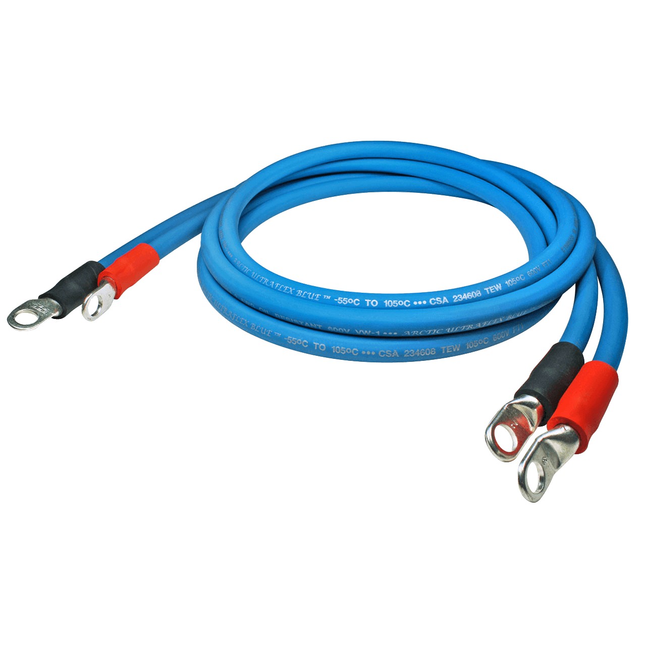 Clamp to harness set: clamps at one end, harness half at the other